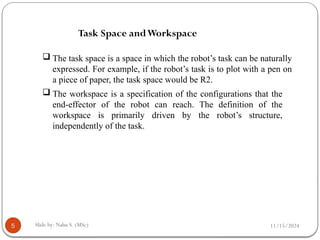 robotics kinematics and dynamics anaysis | PPTX