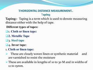 Distance Taping Formula chapter two.pdf Survey chapter two for engineerings | PDF