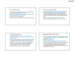 Comprehensive Overview of Data Science and Big Data Concepts | PDF