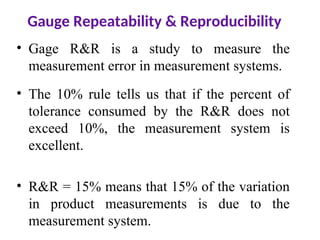 Gage R And R Variation Chapter Two - for practice.ppt statical quality | PPT
