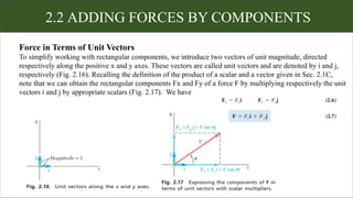 Adding Component Forces Chapter two CIE223. Structure and Engineering Mechanics pptx | PPTX