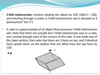 Chapter Two_Crystal Symmetry.ppt for geologyx | PPTX