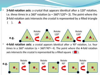 Chapter Two_Crystal Symmetry.ppt for geologyx | PPTX