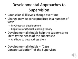 Chapter two developmental and process models with narration