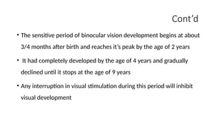 Chapter Two Development of Binocular Vision.pptx