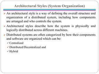 Comprehensive Overview of Distributed System Architectures and Styles | PDF