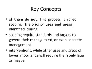 Key Scoping Principles Comprehensive Watershed Management: Problem Definition and Scoping ...