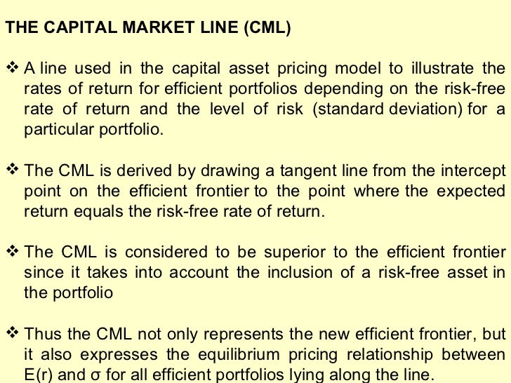 capital market line