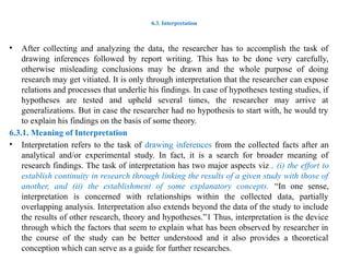 research methods CHAPTER VI data processing, analysis and ...