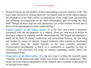 research methods CHAPTER VI data processing, analysis and ...
