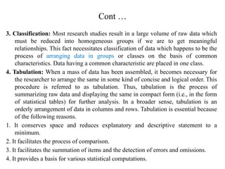 research methods CHAPTER VI data processing, analysis and ...