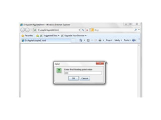 Chapter vi(class applet)