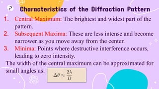 CHAPTER VII- DIFFRACTION.pptx Waves and Optics | PDF