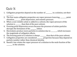 colligative properties and steam distillatioin | PPTX