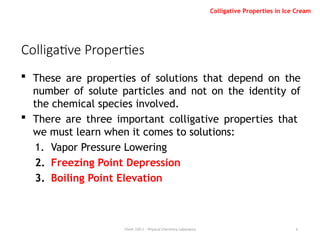 colligative properties and steam distillatioin | PPTX