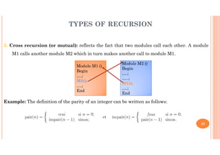 Chapter VII RECURSION.pdf algor and data structure | PDF