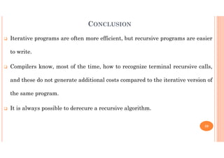 Chapter VII RECURSION.pdf algor and data structure | PDF