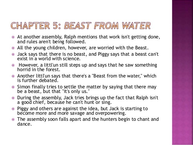Lord Of The Flies Chapter 5 Summary