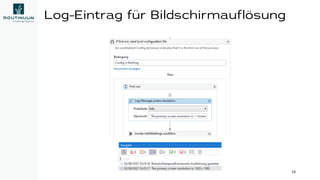 Log-Eintrag für Bildschirmauflösung
14
 