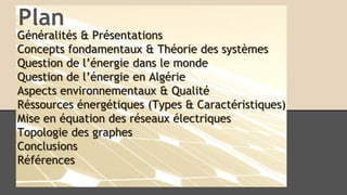 Généralités & Présentations
Concepts fondamentaux & Théorie des systèmes
Question de l’énergie dans le monde
Question de l...