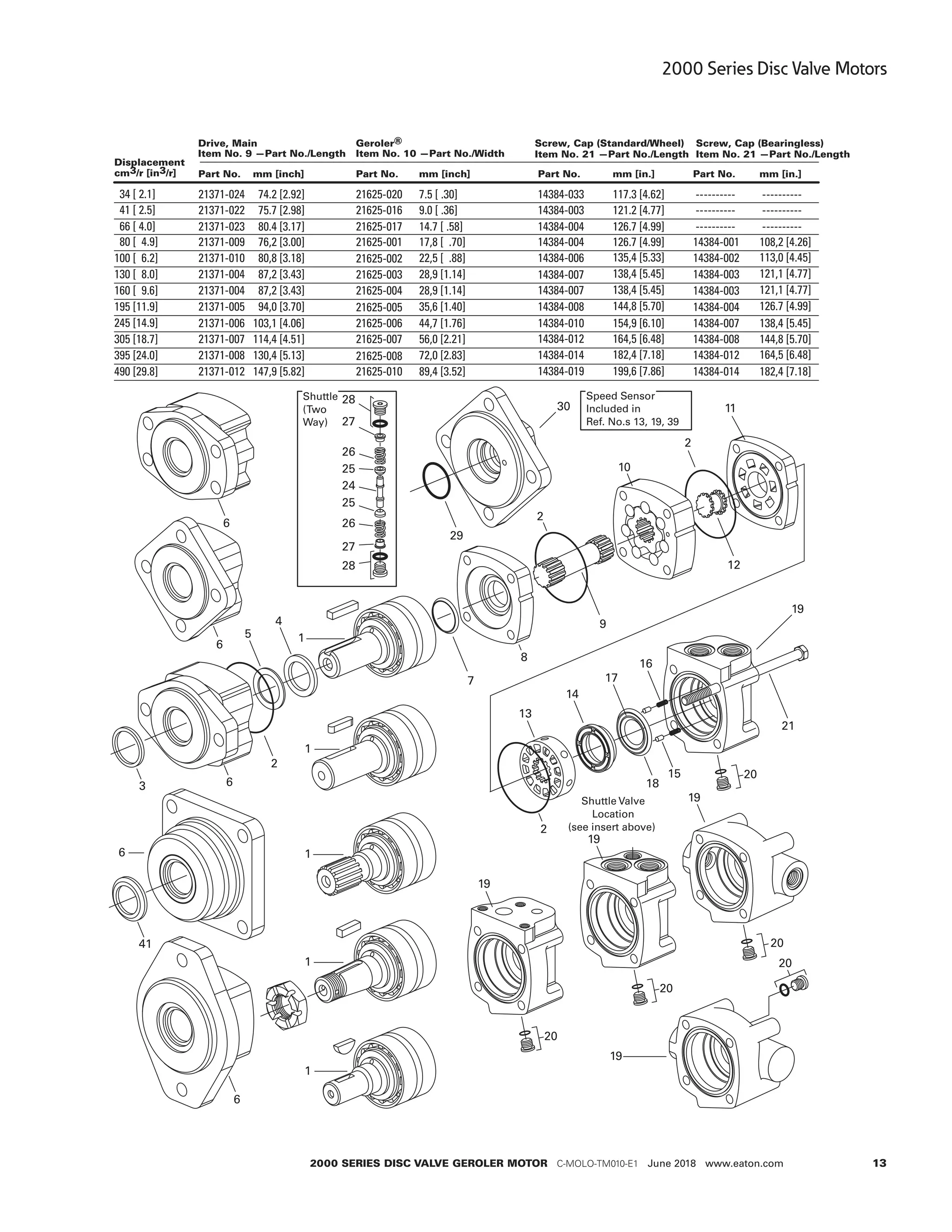 Geroler Motor Components Char lynn-2000-series-parts-repair-manual | PDF