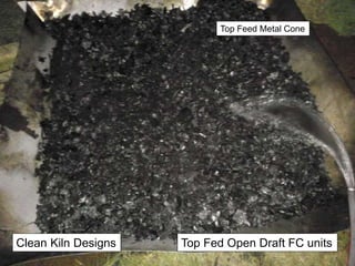 Clean Kiln Designs
Top Feed Metal Cone
Top Fed Open Draft FC units
 