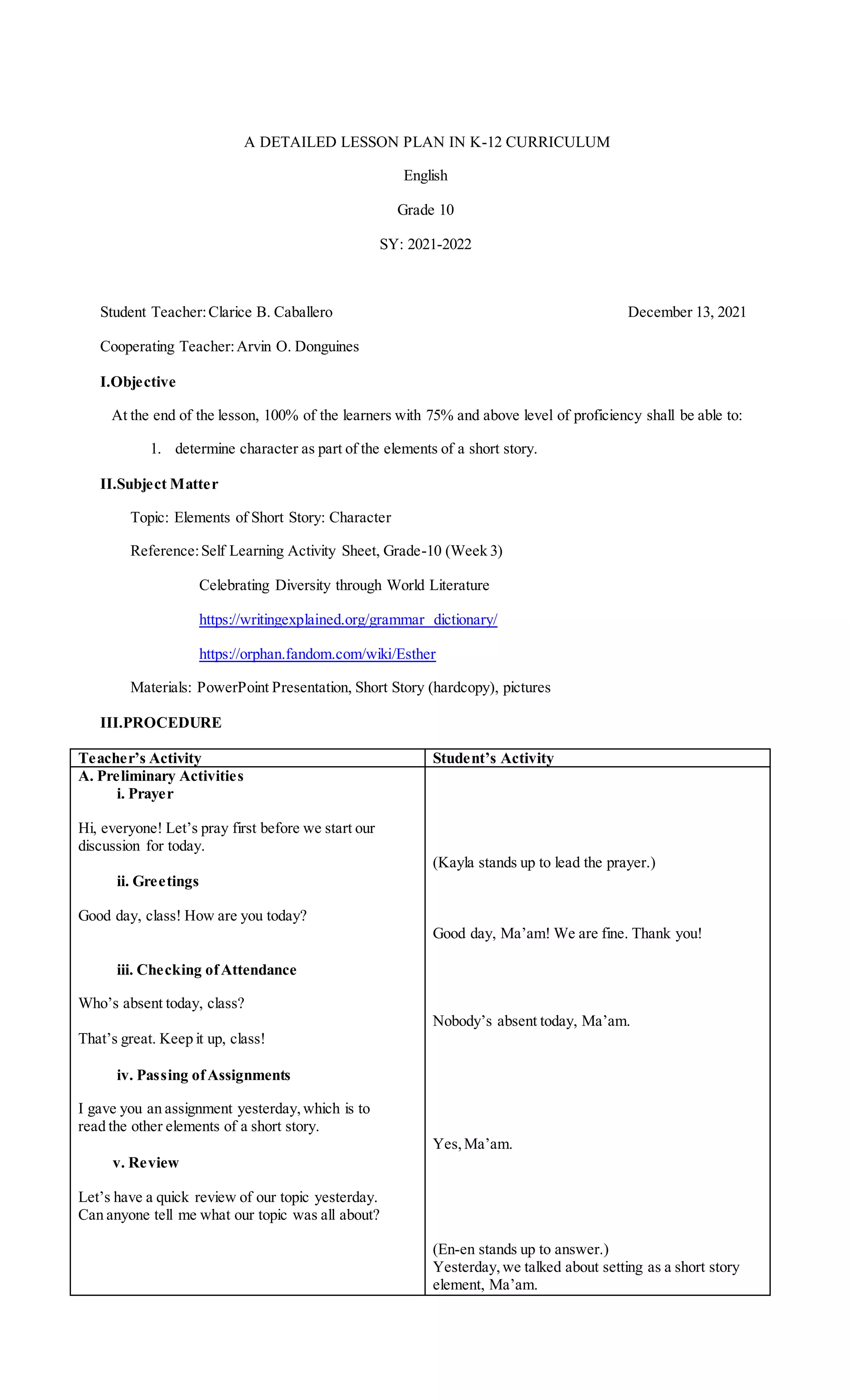 Character | DOCX