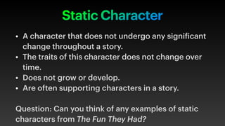 Characters in novel and movies its types | PDF