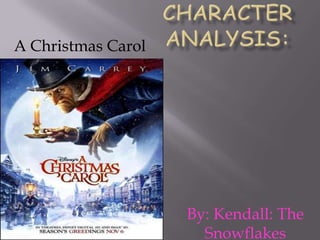 Character analysis: A Christmas Carol By: Kendall: The Snowflakes 