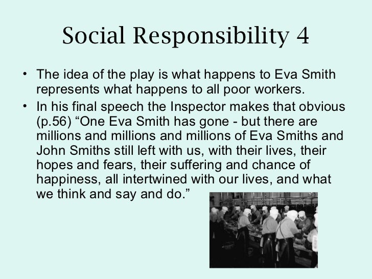 An inspector calls essay social responsibility