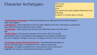 Character archetype presentation | PPT