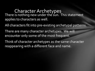 Character archetypes | PPT