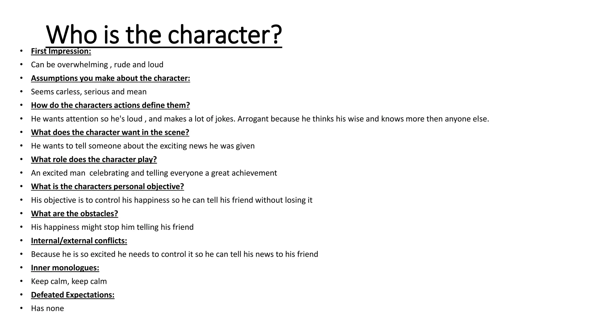 Character Animation bible | PPT | Free Download