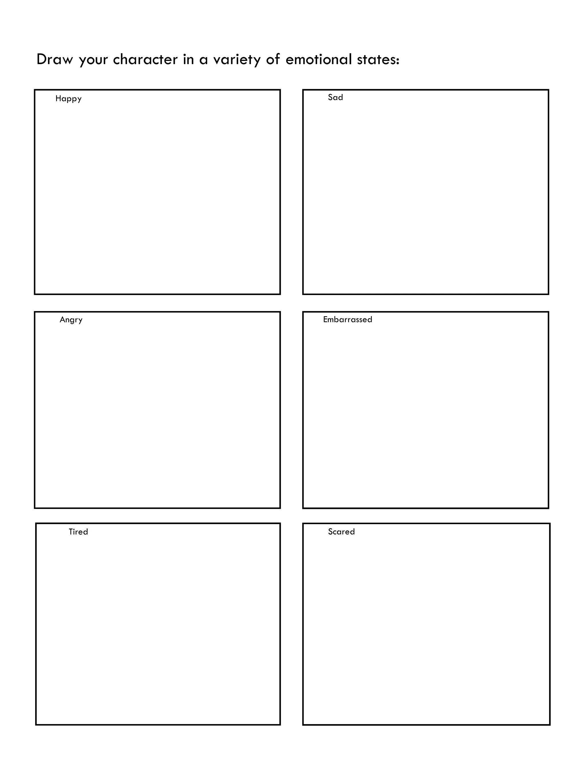 Character Design Template