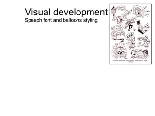 Visual development  Speech font and balloons styling 