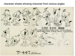 character sheets showing character from various angles 