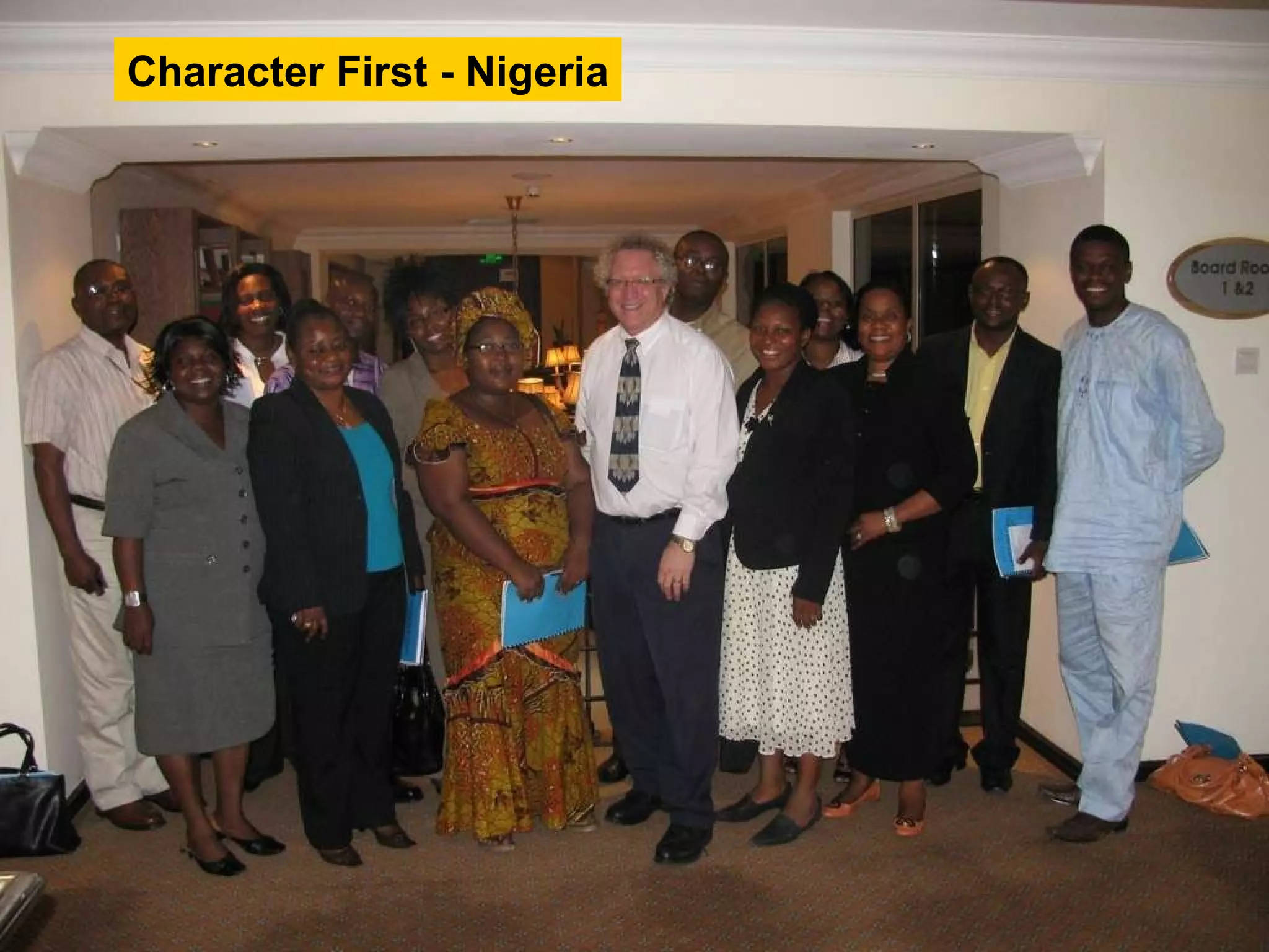 Character First - Nigeria 