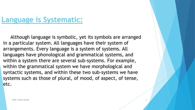 Characteristics and features of Language | PDF
