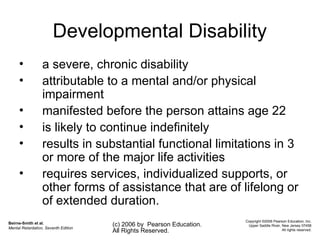 Comprehensive Overview of Intellectual Disability and Mental ...