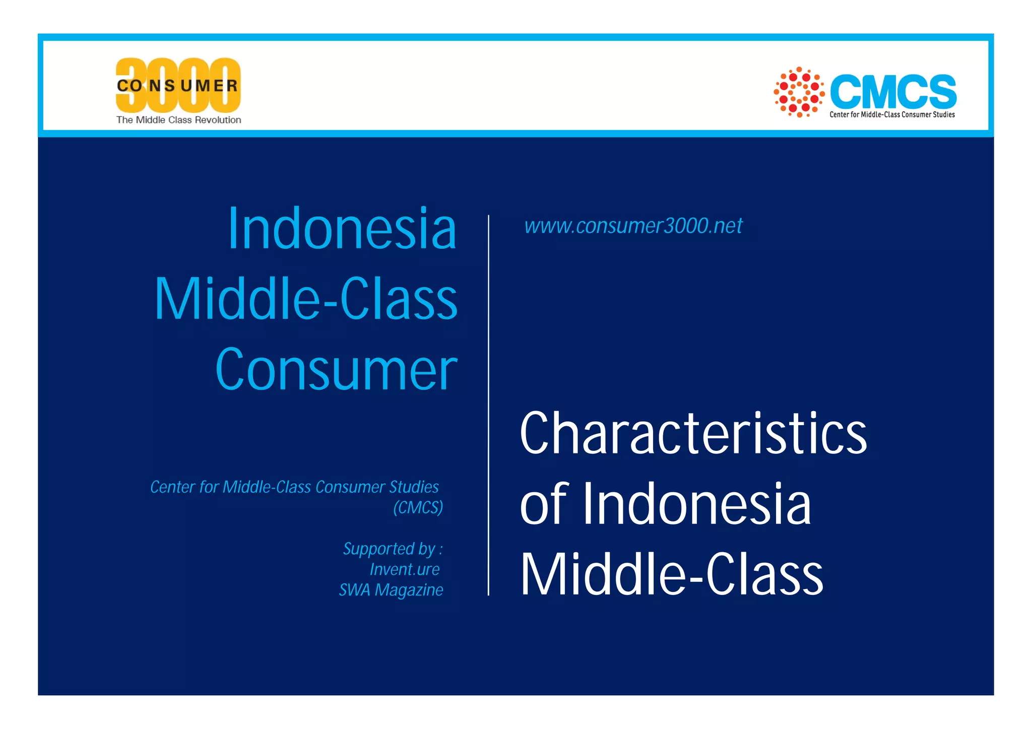 Characteristics of Indonesia Middle-Class Consumer - The 8 Faces | PDF