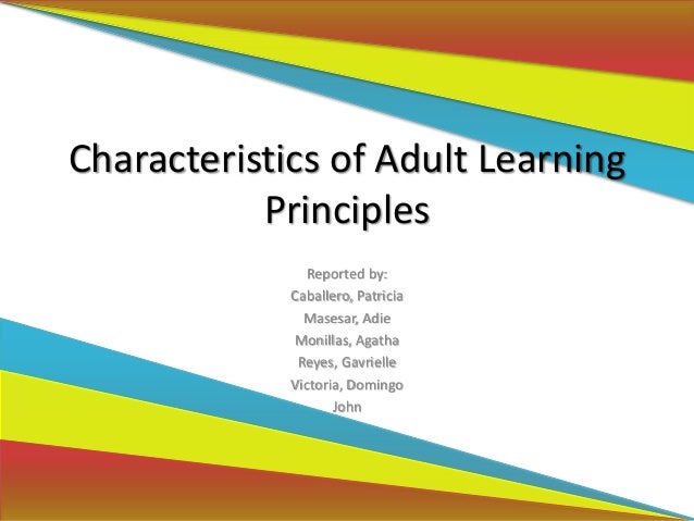 essay on the principles of adult learning