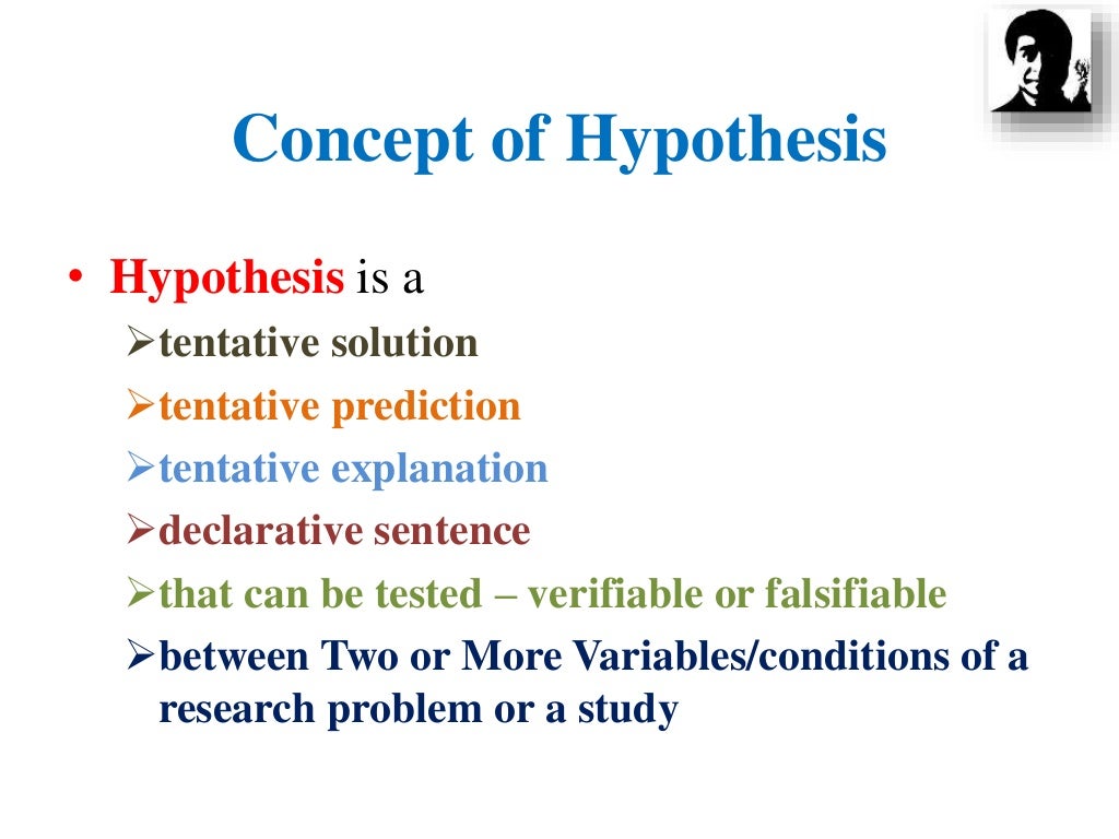 Characteristics of a good hypothesis