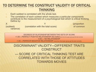 Characteristics of a good test | PPTX