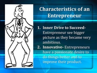 Characteristics of an entrepreneur | PPTX