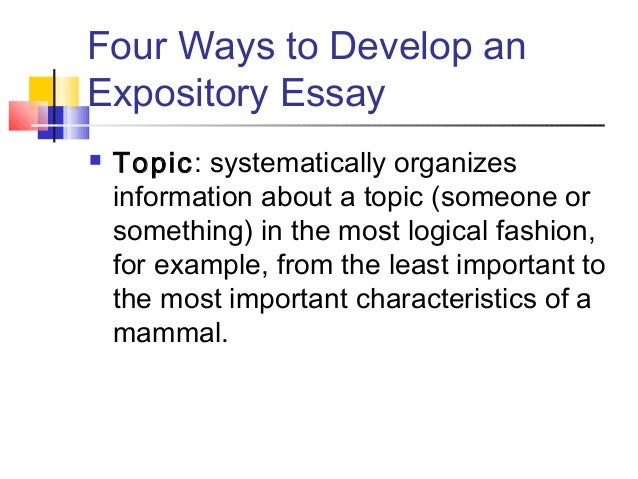 characteristics of an expository essay characteristics of an expository essay