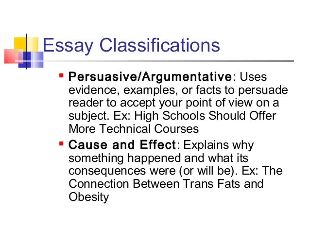 characteristics of an essay