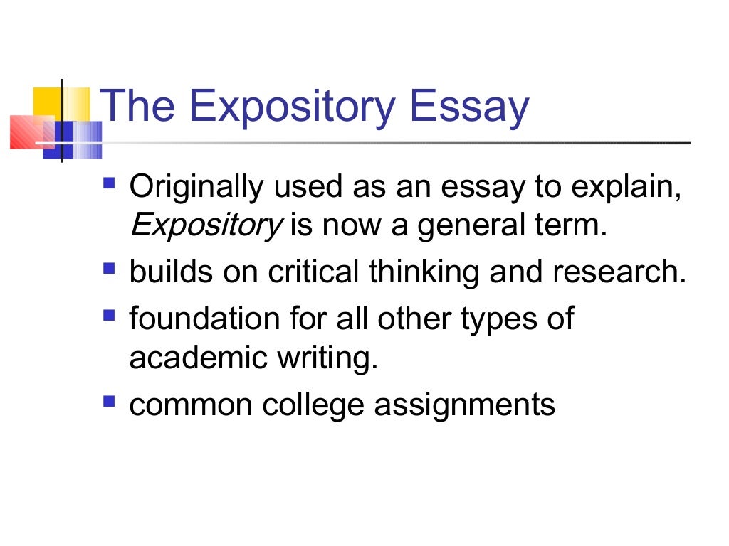 expository essay characteristics