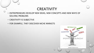 Characteristics of a successful entrepreneur | PPTX