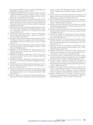 Characteristics Of Breastfeeding Practices Among Us Mothers | PDF