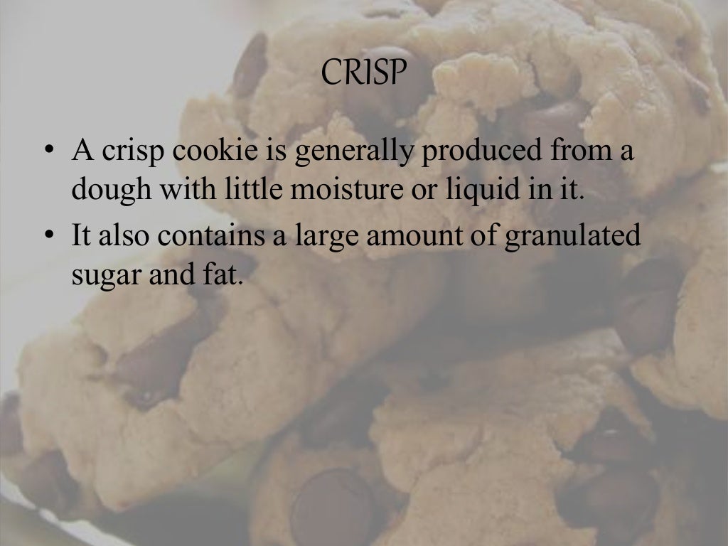 Characteristics of cookies